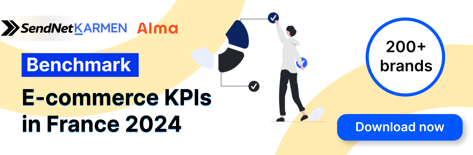 Blog component linking to the download page of the ultimate KPIs benchmark